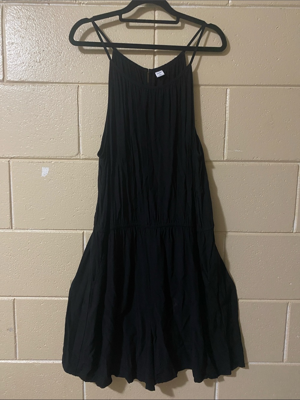 Old Navy Black Sleeveless Mini Dress with Spaghetti Straps